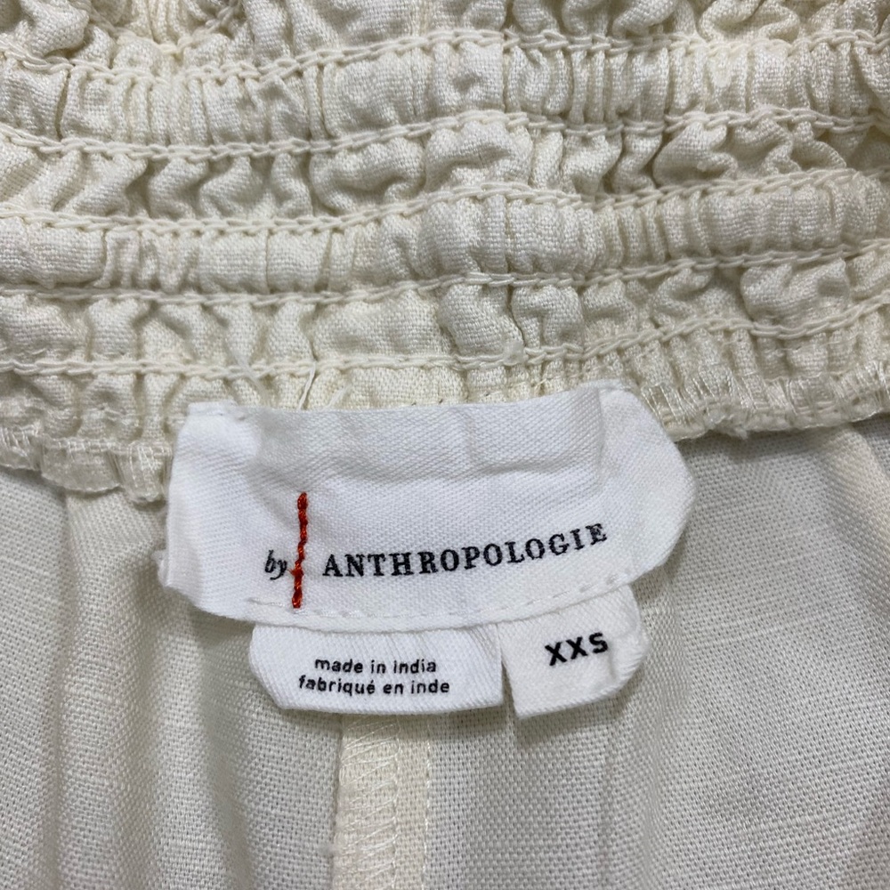 Anthropologie Cream Wide-Leg Jumpsuit with Elastic Waist - Picture 11 of 11